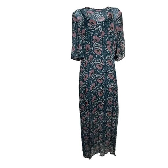 Natalie Martin Ramya Maxi dress size XS NWT includes slip flutter sleeves - Picture 4 of 13